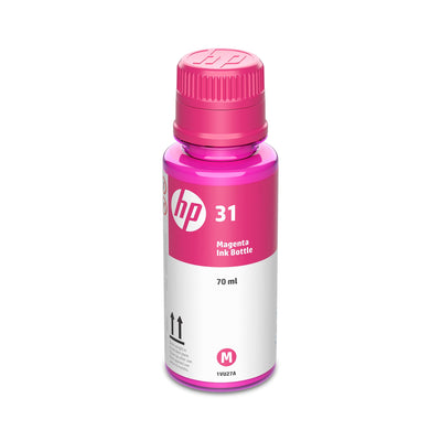 HP 31 Magenta Ink Bottle, 70ml (1VU27AN) L Magenta