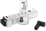 1 Pair 10GBASE-BX80-UD BiDi SFP+ Module, TX-1490nm/1550nm, RX-1550nm/1