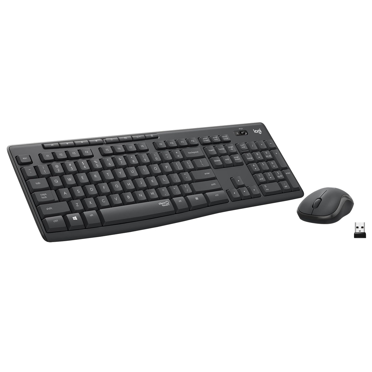 Logitech MK295 Mouse & Keyboard Combo with SilentTouch Technology, Ful