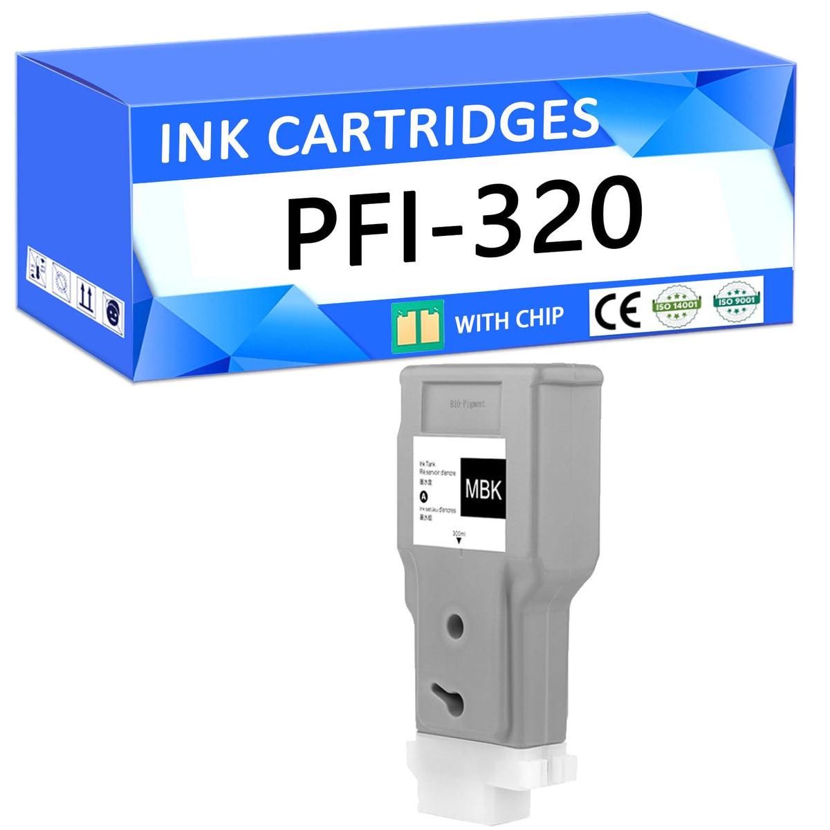 PFI-320 Ink Cartridges Replacement,Compatible for Canon PFI 320 Ink Ta