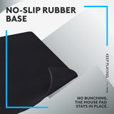Logitech G840 XL Cloth Gaming Mouse Pad - 0.12 in Thin, Stable Rubber