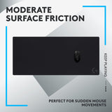 Logitech G840 XL Cloth Gaming Mouse Pad - 0.12 in Thin, Stable Rubber