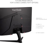 ViewSonic VX2418C 24 Inch 1080p 1ms 180Hz Curved Gaming Monitor with F