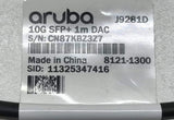 HP Aruba 10G SFP+ to SFP+ 1m DAC Cable