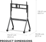 ViewSonic VB-STND-009 Slim Mobile TV Cart for 55 to 105 inch Screens u
