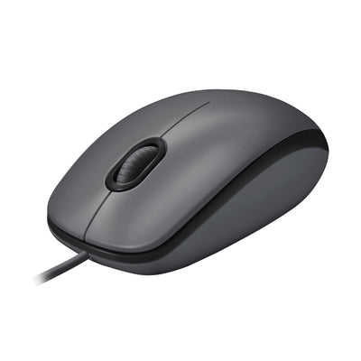 Logitech M100 Wired USB Mouse, 3-Buttons, 1000 DPI Optical Tracking, A