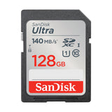 SanDisk 128GB Ultra SDXC UHS-I Memory Card - Up to 140MB/s, C10, U1, F