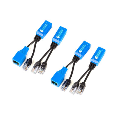 2 Pair RJ45 Ethernet Cable Combiner/Splitter Sharing Kit 2-in-1 (2 Cam