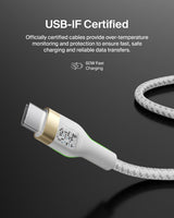Belkin BoostCharge Pro Flex Braided USB-C to USB-C Charger Cable (2M/6
