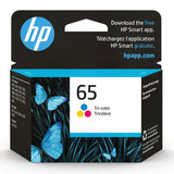 Cartouche d'encre trois couleurs originale HP 65, compatible avec HP AMP 100 HP Desk