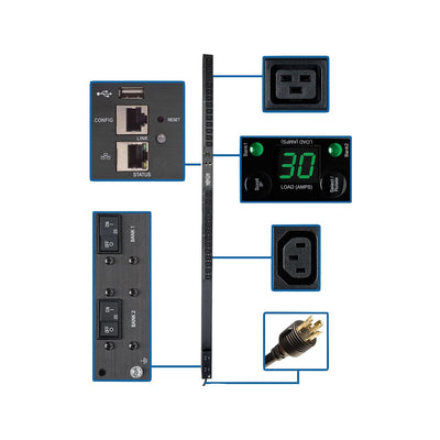 MONITORED PDU 208/240V 20 C13 4 C19 0URM LX TAA 5/5.8KW