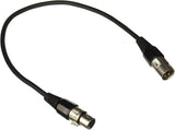 C2G 40060 Câble audio professionnel XLR Mâle vers XLR Femelle, noir (12 pieds, 3,65 m)