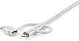 StarTech.com 6ft (1.8m) USB Multi-Charging Cable, USB to Lightning/USB