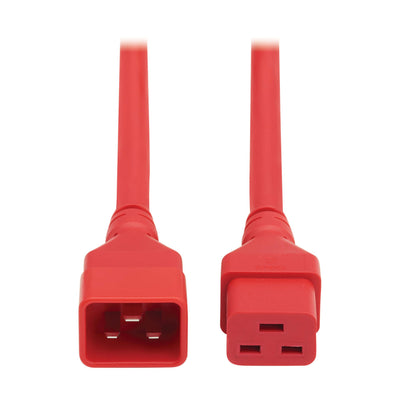 POWER EXTENSION CORD C20 TO C19 HEAVY-DUTY 20A 250V 12 AWG 6 FT.