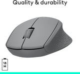 Logitech M330 Silent Wireless Mouse, 2.4GHz with USB Receiver, Optical