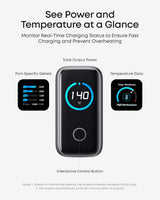 Chargeur USB-C/A Targus Hyperjuice 140W PD 3.1 avec câble pour MacBook