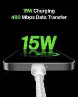 Belkin USB A to USB C Cable, 3.3ft, 15W - Type C Charger, iPhone Charg