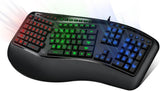 Adesso Tru-Form 150-3-Color Illuminated Ergonomic Keyboard(AKB-150EB)