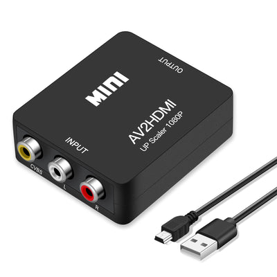 RCA to HDMI Converter,AV to HDMI,Runbod 1080P Mini RCA Composite CVBS
