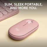 Logitech Pebble Mouse 2 M350s Slim Bluetooth Wireless Mouse, Portable,