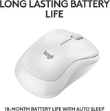Logitech M240 Silent Bluetooth Mouse, Wireless, Compact, Portable, Smo