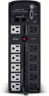 Système onduleur à onde sinusoïdale PFC CyberPower CP1500PFCLCD, 1500VA/1000W, 12 prises