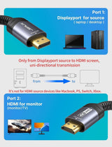 12ft DP to HDMI Adapter Cable