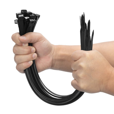 8 CABLE TIES W/ MOUNTING HOLE, 100 PACK