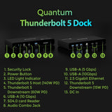 IOGEAR Quantum Thunderbolt 5 Dock Pro - 10 Devices - 80gbps - 2.5G - T