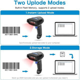 NETUM Bluetooth Barcode Scanner, Compatible with 2.4G Wireless & Bluet