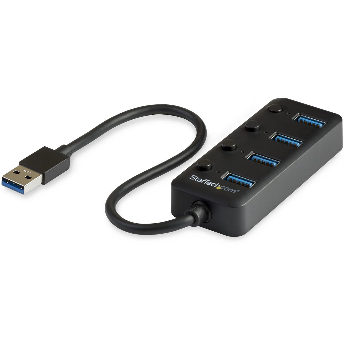 StarTech 4 Port Bus Powered USB Hub with Individual On/Off Switches, U