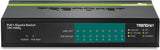 TRENDnet 8-Port Gigabit PoE+ Switch, 8 x Gigabit PoE+ Ports, 16 Gbps S