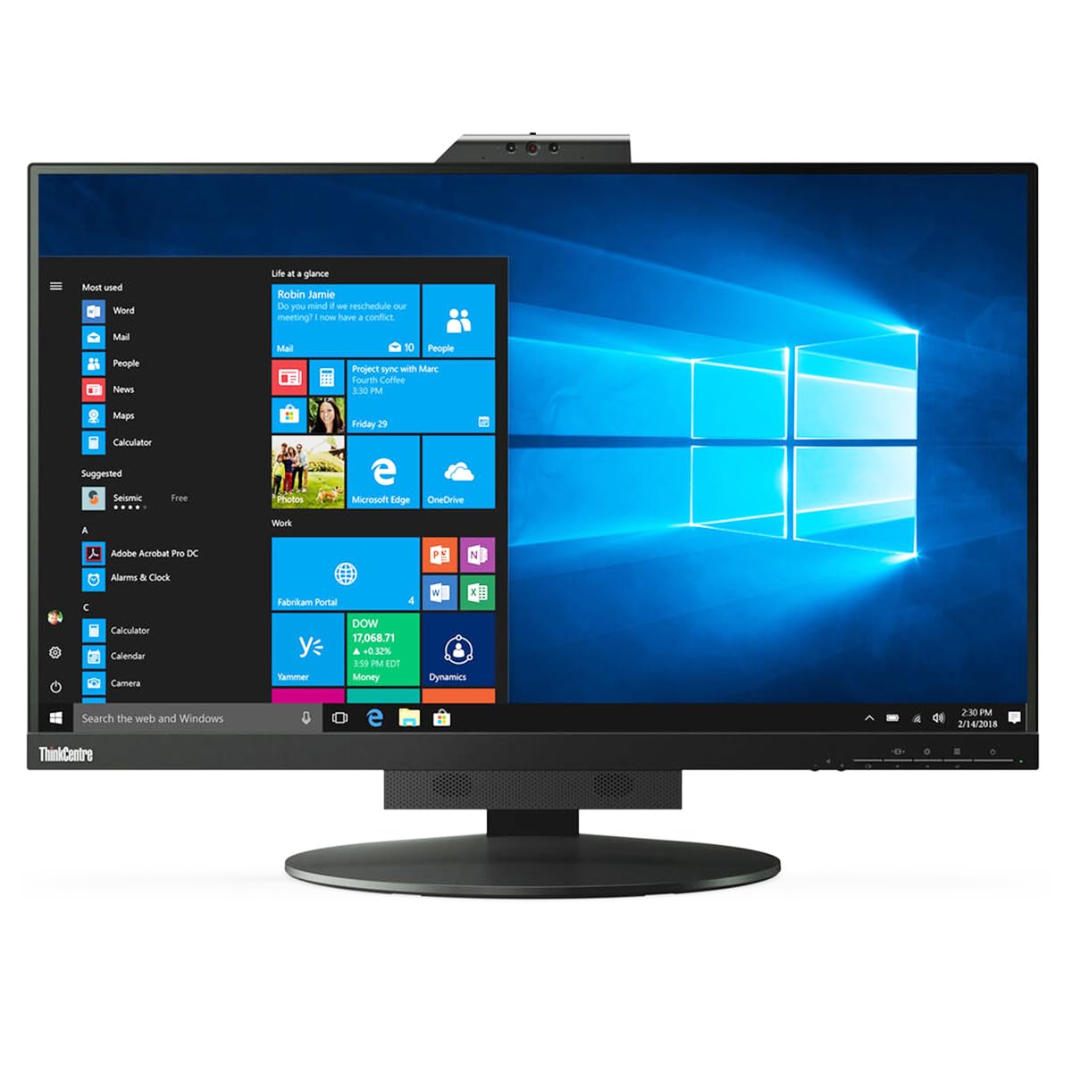 Lenovo ThinkCentre TIO27 Moniteur LED WQHD Webcam 27