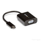 StarTech.com USB-C to VGA Adapter - Black - 1080p - Video Converter Fo