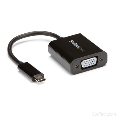 StarTech.com USB-C to VGA Adapter - Black - 1080p - Video Converter Fo