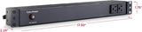 CyberPower PDU15B2F8R 15A 10-Outlets 1U RM Basic Power Distribution Un