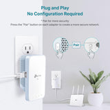 TP-Link Powerline WiFi Extender (TL-WPA7517KIT) - AV1000 Powerline Eth
