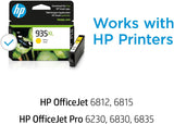 HP 935XL Yellow High Yield Original Ink Cartridge (C2P26AN)