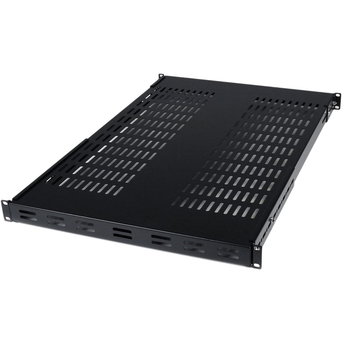 StarTech Adjustable Heavy Duty Vented 1U 19in Rack Mount Shelf