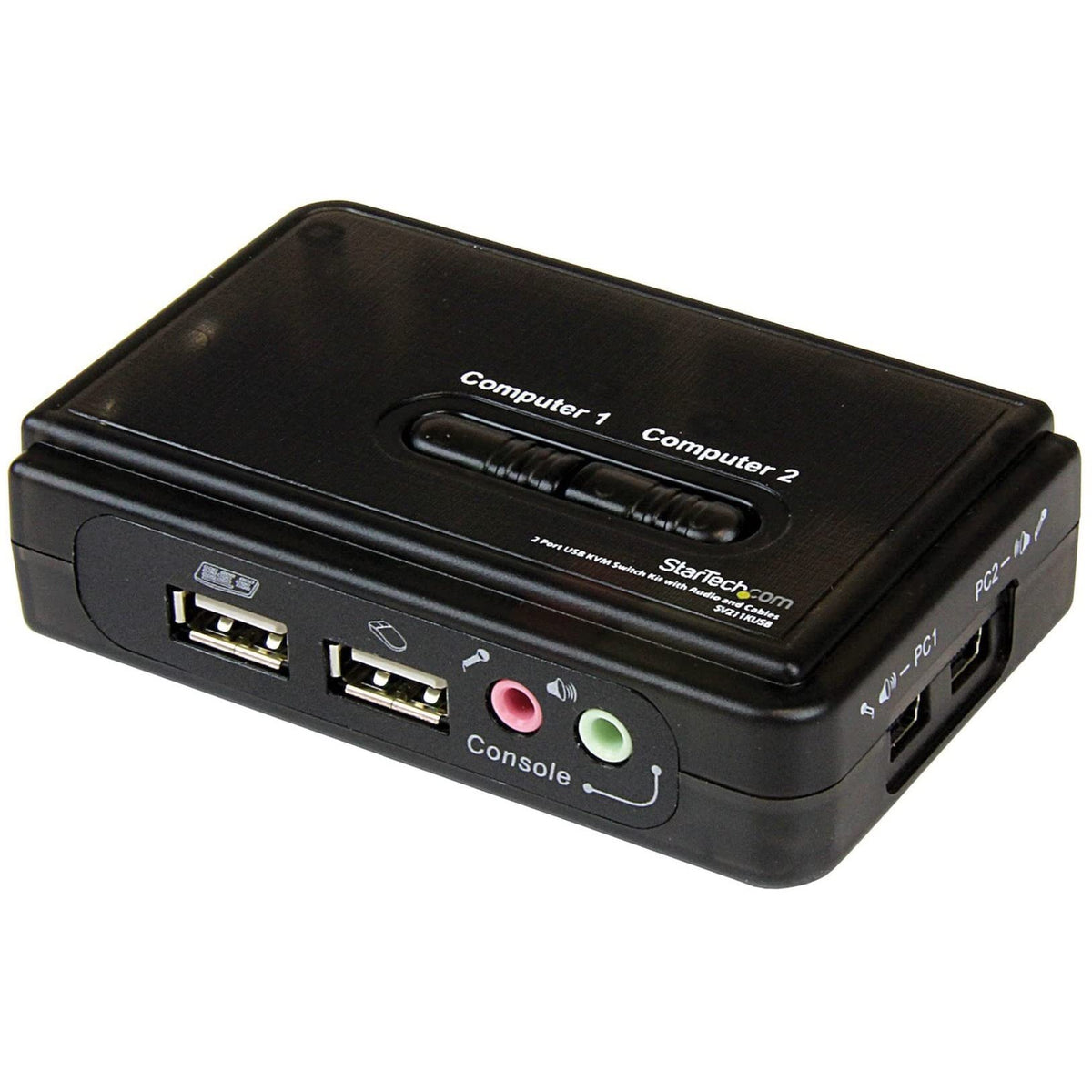 StarTech.com 2 Port USB VGA KVM Switch - Single VGA - Hot-Key & Audio