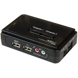 StarTech.com 2 Port USB VGA KVM Switch - Single VGA - Hot-Key & Audio