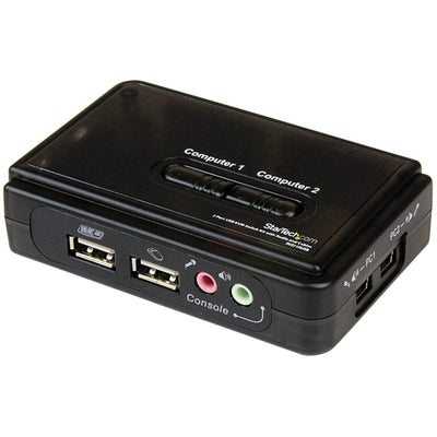 StarTech.com 2 Port USB VGA KVM Switch - Single VGA - Hot-Key & Audio