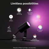 Philips Hue Lily Outdoor Smart LED Spotlight - White & Color Ambiance
