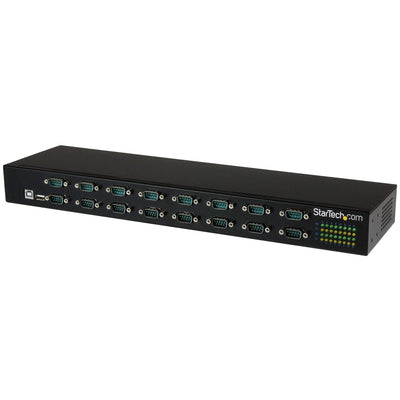 StarTech.com USB to Serial Hub – 16 Port – COM Port Retention – Rack M