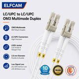 5M Fiber Optic Cable - Multimode Duplex 62.5/125 LSZH Fiber Jumper Cord - LC/ST