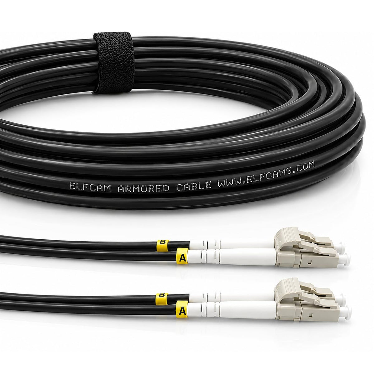 Elfcam® - 15m/49.2ft Outdoor and Indoor Shielded Armored Fiber Optic C