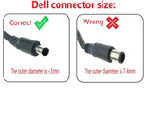 Dell 90W AC Power Adapter, 4.5mm Connector, with 1m Cable, for Laptops