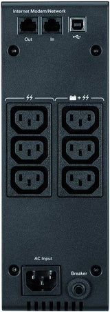 Eaton UPS, 700VA/420W UPS Battery Backup & Surge Protector, 5S700 Back