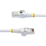 StarTech.com 50ft White CAT6a Ethernet Cable, Snagless RJ45, 10GbE, 10