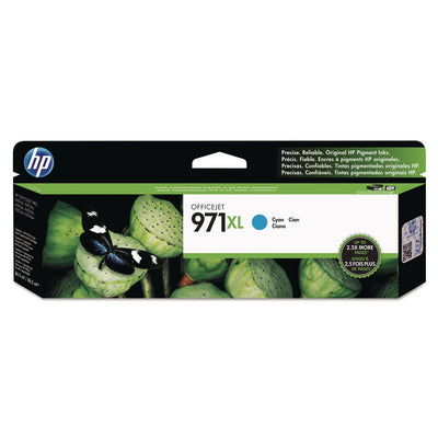 Hewlett Packard HP 971XL Hi-Capacity Cyan Ink Cartridge XL Cyan